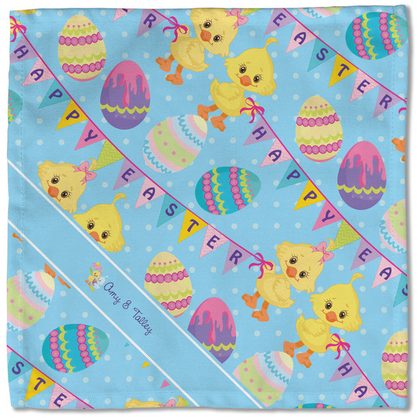 Happy Easter Cloth Napkins - Personalized Lunch (Single Full Open)