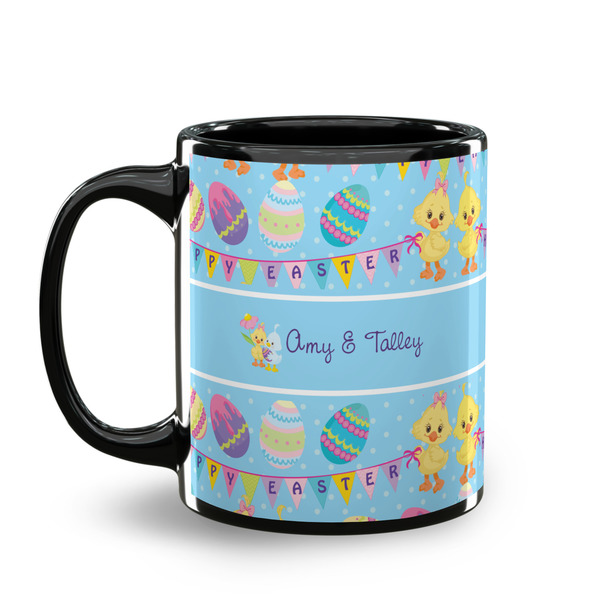 Happy Easter Coffee Mug - 11 oz - Black