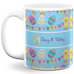 Happy Easter 11 Oz Coffee Mug - White (Personalized)