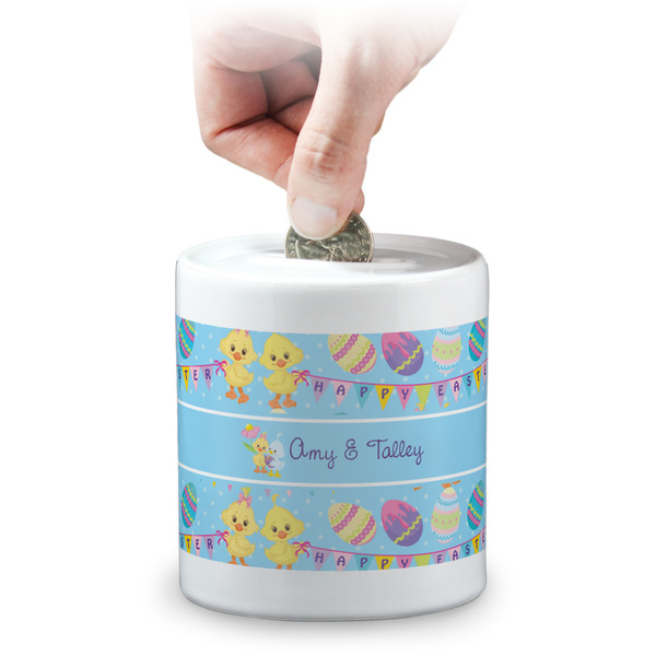 Custom Happy Easter Coin Bank (Personalized)