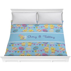 Happy Easter Comforter - King (Personalized)