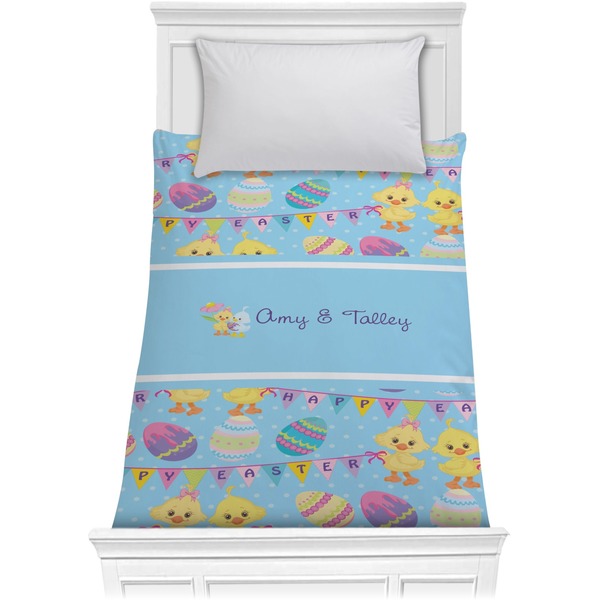 Custom Happy Easter Comforter - Twin (Personalized)