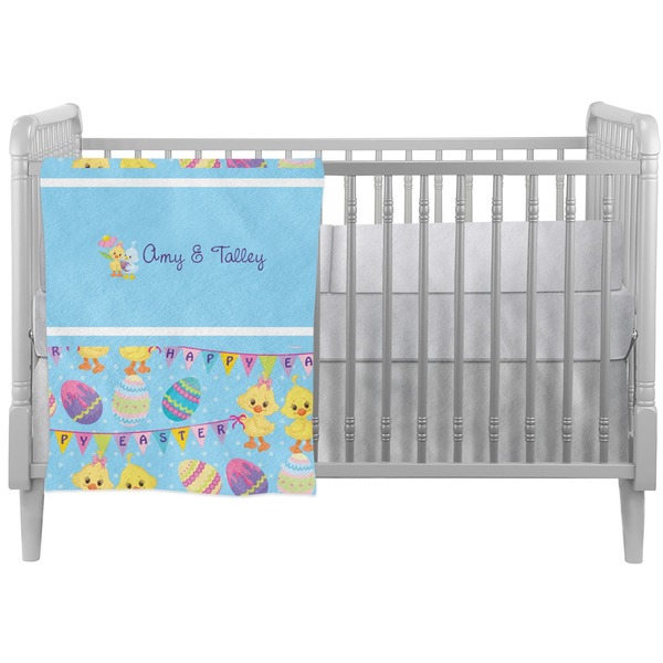 Custom Happy Easter Crib Comforter / Quilt (Personalized)
