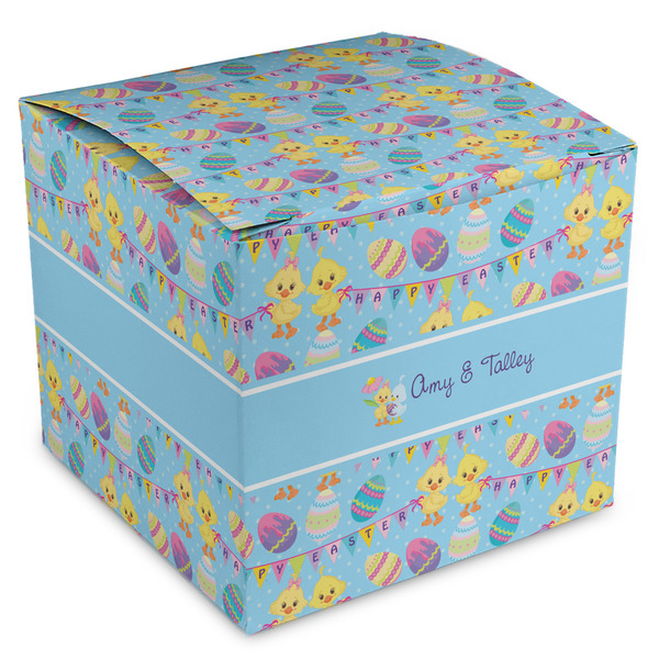 Custom Happy Easter Cube Favor Gift Boxes (Personalized)