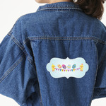 Happy Easter Large Custom Shape Patch - 2XL