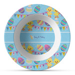 Happy Easter Plastic Bowl - Microwave Safe - Composite Polymer (Personalized)