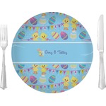 Happy Easter Glass Lunch / Dinner Plate 10" (Personalized)