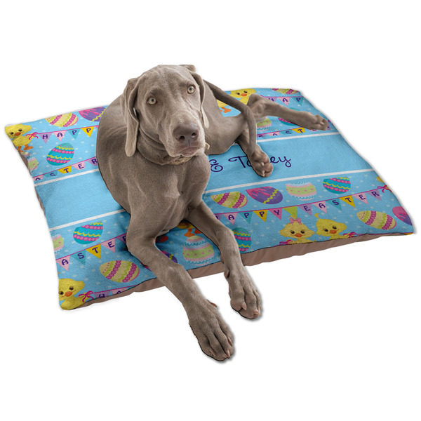 Custom Happy Easter Dog Bed - Large w/ Multiple Names