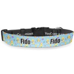 Happy Easter Deluxe Dog Collar - Small (8.5" to 12.5") (Personalized)