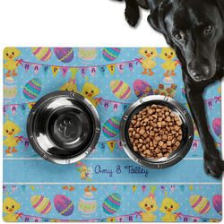 Happy Easter Dog Food Mat - Large w/ Multiple Names