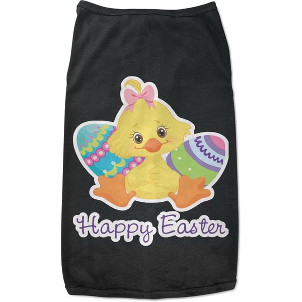 Custom Happy Easter Black Pet Shirt (Personalized)
