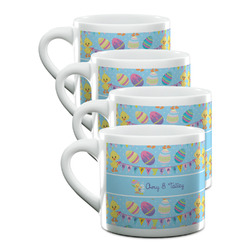 Happy Easter Double Shot Espresso Cups - Set of 4 (Personalized)