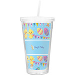 Happy Easter Double Wall Tumbler with Straw (Personalized)