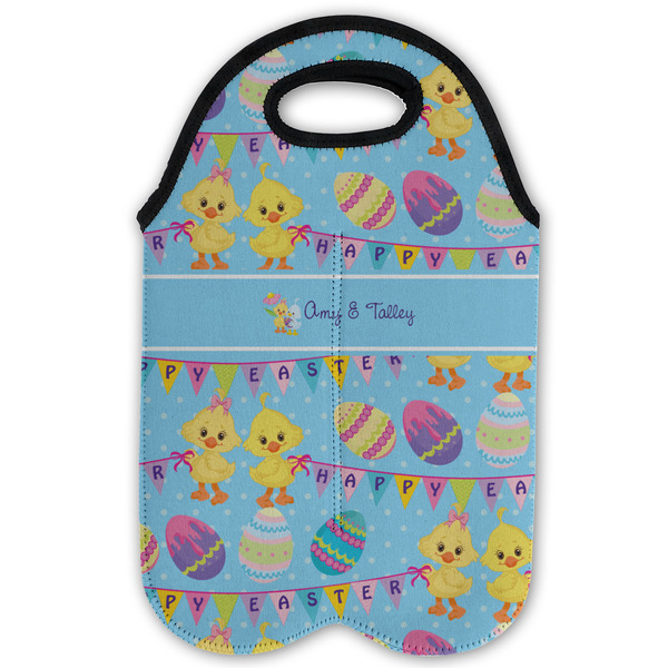 Happy Easter Double Wine Tote - Flat (new)