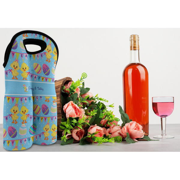 Happy Easter Double Wine Tote - LIFESTYLE (new)