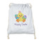 Happy Easter Drawstring Backpack - Sweatshirt Fleece - Double Sided (Personalized)