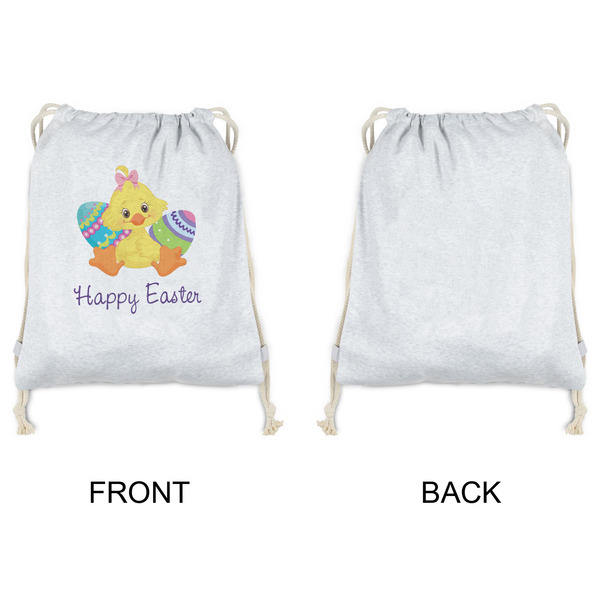 Happy Easter Drawstring Backpacks - Sweatshirt Fleece - Single Sided - APPROVAL