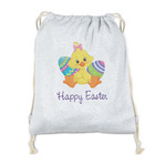 Happy Easter Drawstring Backpack - Sweatshirt Fleece (Personalized)