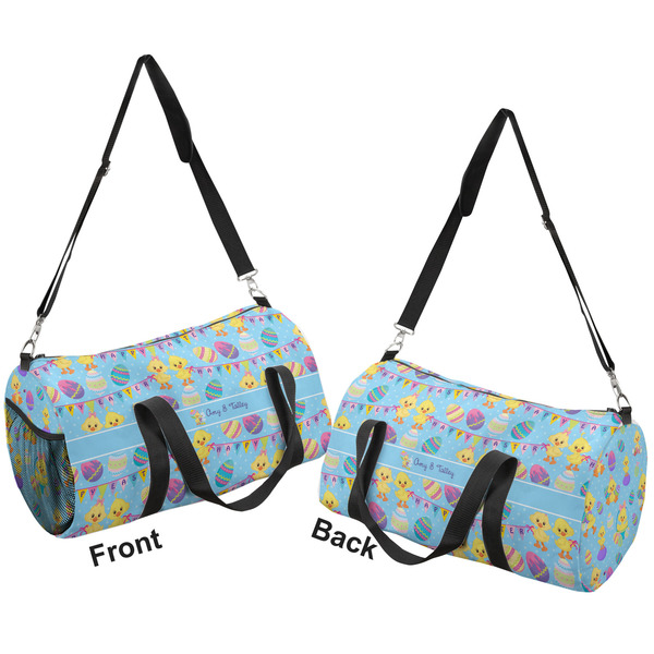 Happy Easter Duffle bag large front and back sides