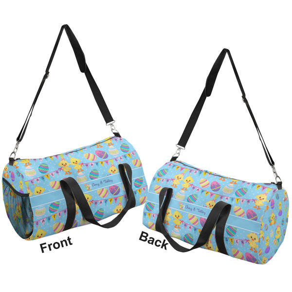 Happy Easter Duffle bag small front and back sides