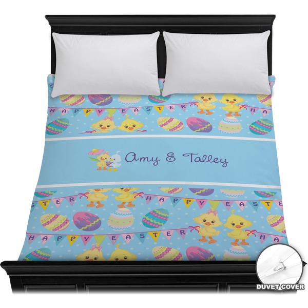 Custom Happy Easter Duvet Cover - Full / Queen (Personalized)