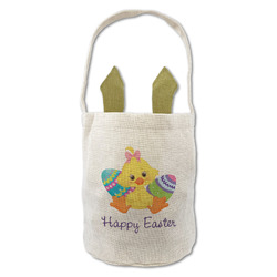 Happy Easter Single Sided Easter Basket (Personalized)