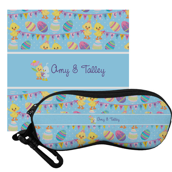 Custom Happy Easter Eyeglass Case & Cloth (Personalized)