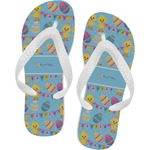 Happy Easter Flip Flops - Large (Personalized)