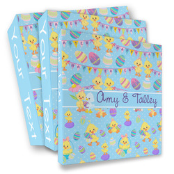 Happy Easter 3 Ring Binder - Full Wrap (Personalized)