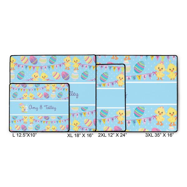 Happy Easter Gaming Mats - SIZE CHART