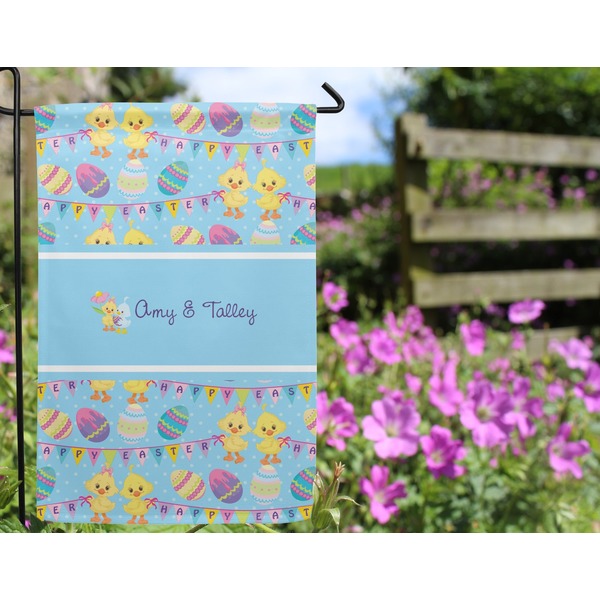 Happy Easter Garden Flag - Outside In Flowers