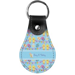 Happy Easter Genuine Leather Keychain (Personalized)