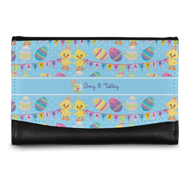 Custom Happy Easter Genuine Leather Women's Wallet - Small (Personalized)