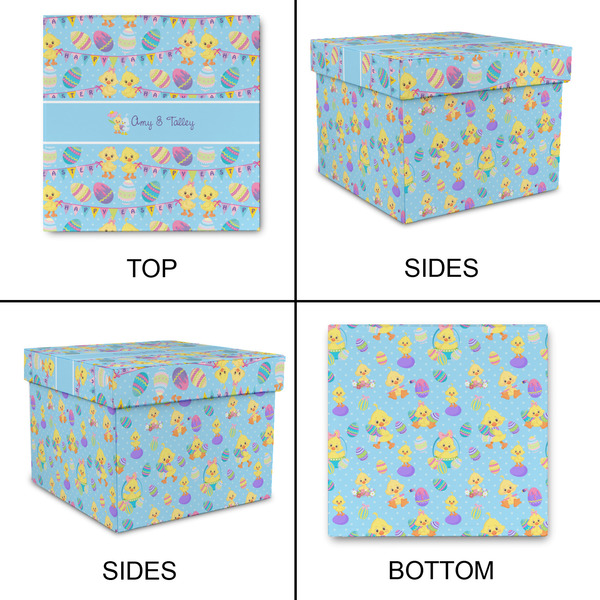 Happy Easter Gift Boxes with Lid - Canvas Wrapped - Large - Approval