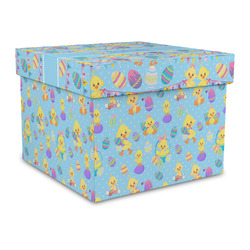 Happy Easter Gift Box with Lid - Canvas Wrapped - Large (Personalized)