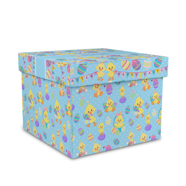 Custom Happy Easter Gift Box with Lid - Canvas Wrapped - Medium (Personalized)