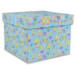 Happy Easter Gift Box with Lid - Canvas Wrapped - X-Large (Personalized)