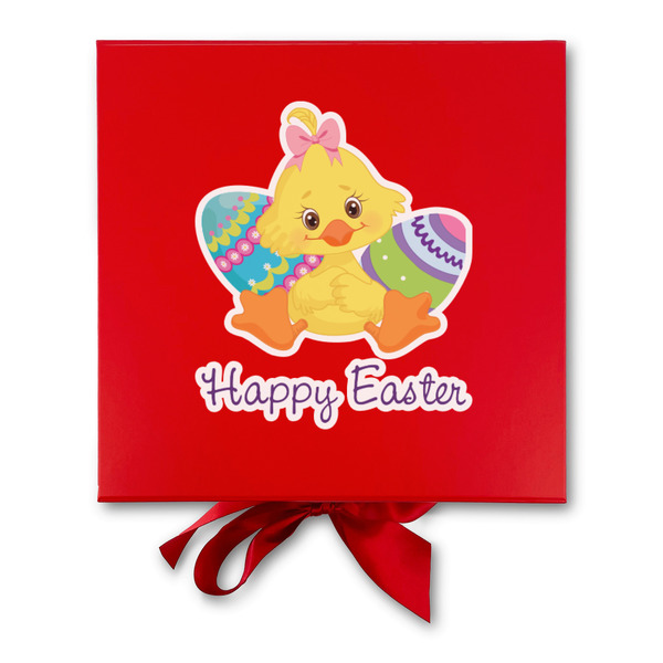 Happy Easter Gift Boxes with Magnetic Lid - Red - Approval