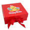 Happy Easter Gift Boxes with Magnetic Lid - Red - Front