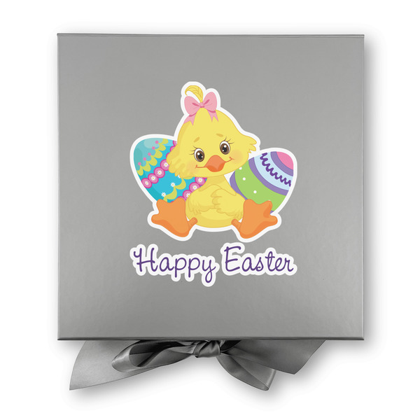 Happy Easter Gift Boxes with Magnetic Lid - Silver - Approval