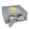 Happy Easter Gift Boxes with Magnetic Lid - Silver - Front