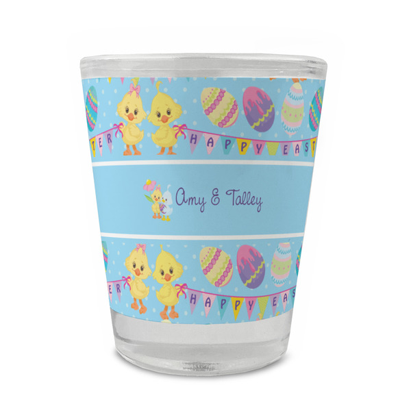 Custom Happy Easter Glass Shot Glass - 1.5 oz - Single (Personalized)