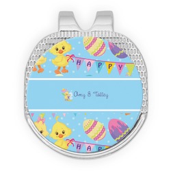 Happy Easter Golf Ball Marker - Hat Clip - Silver