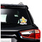 Happy Easter Graphic Car Decal (On Car Window)