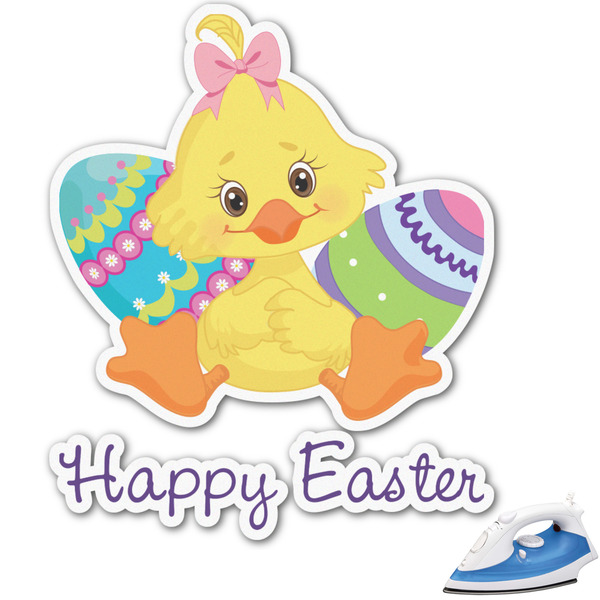 Custom Happy Easter Graphic Iron On Transfer - Up to 4.5"x4.5" (Personalized)