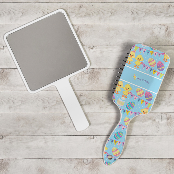 Happy Easter Hair Brush - In Context