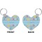 Happy Easter Heart Keychain (Front + Back)
