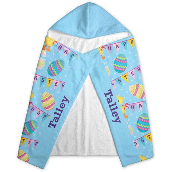 Happy Easter Hooded Towel - Folded