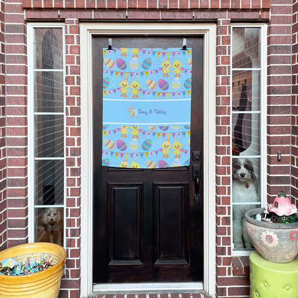 Happy Easter House Flags - Double Sided - (Over the door) LIFESTYLE