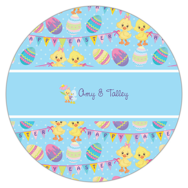 Happy Easter Icing Circle - Large - Single